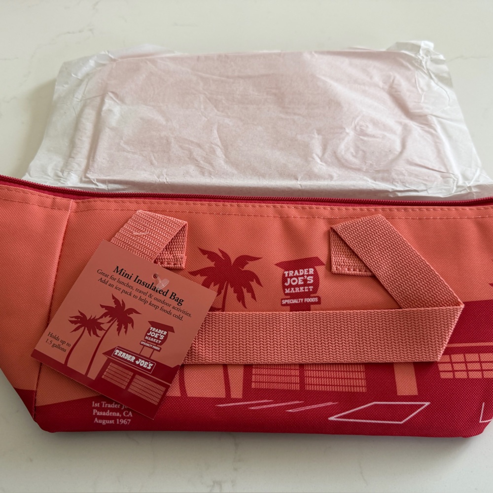 Trader Joe's Coral Insulated Bag